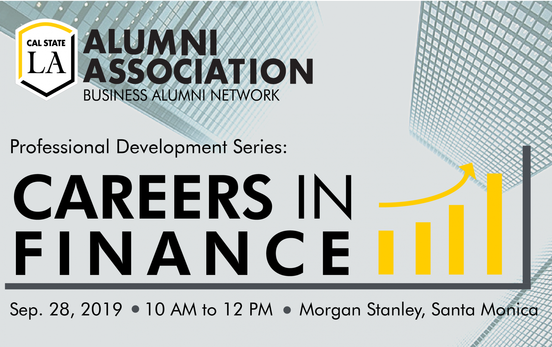 Careers in Finance on September 28, 2019 at Morgan Stanley, Santa Monica