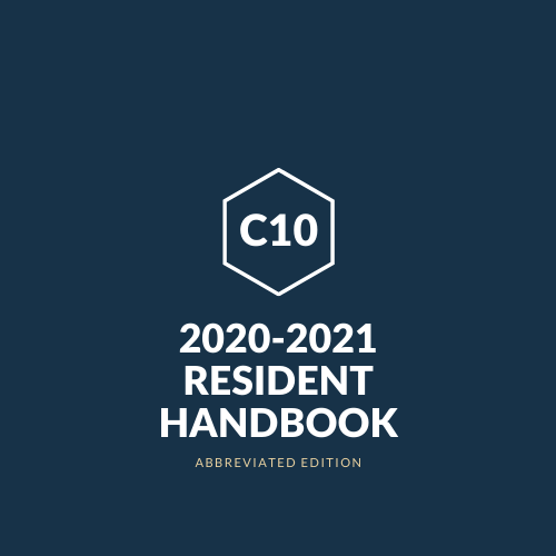 Cohort 10 Resident Handbook