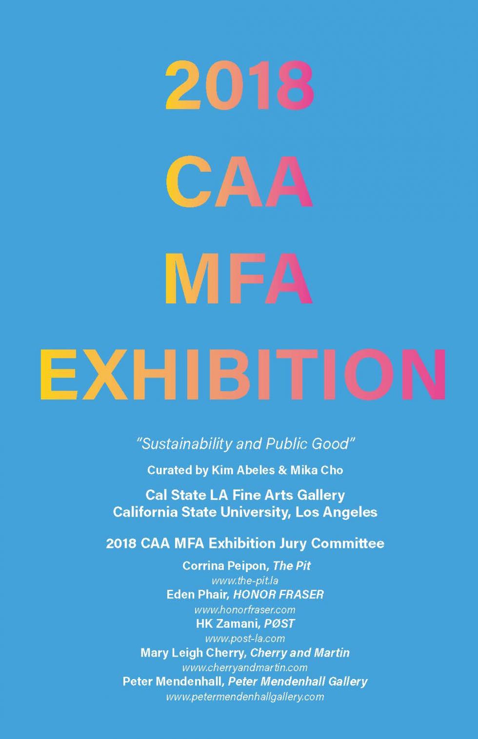 2018 CAA MFA Exhibition 1