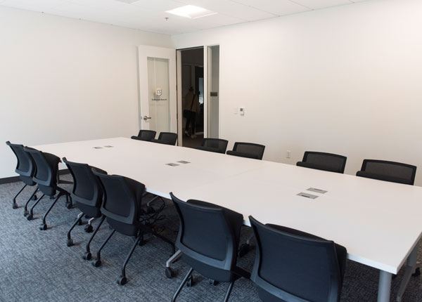 A conference table.