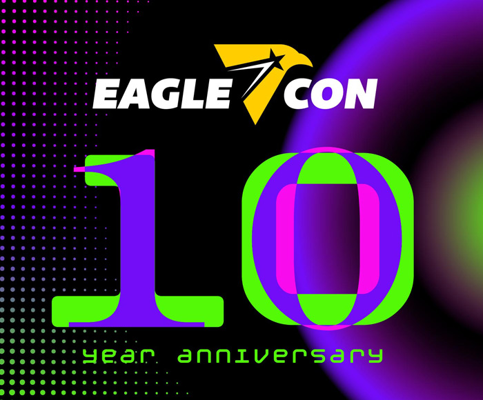 Cal State LA EagleCon 10 Year Anniversary logo