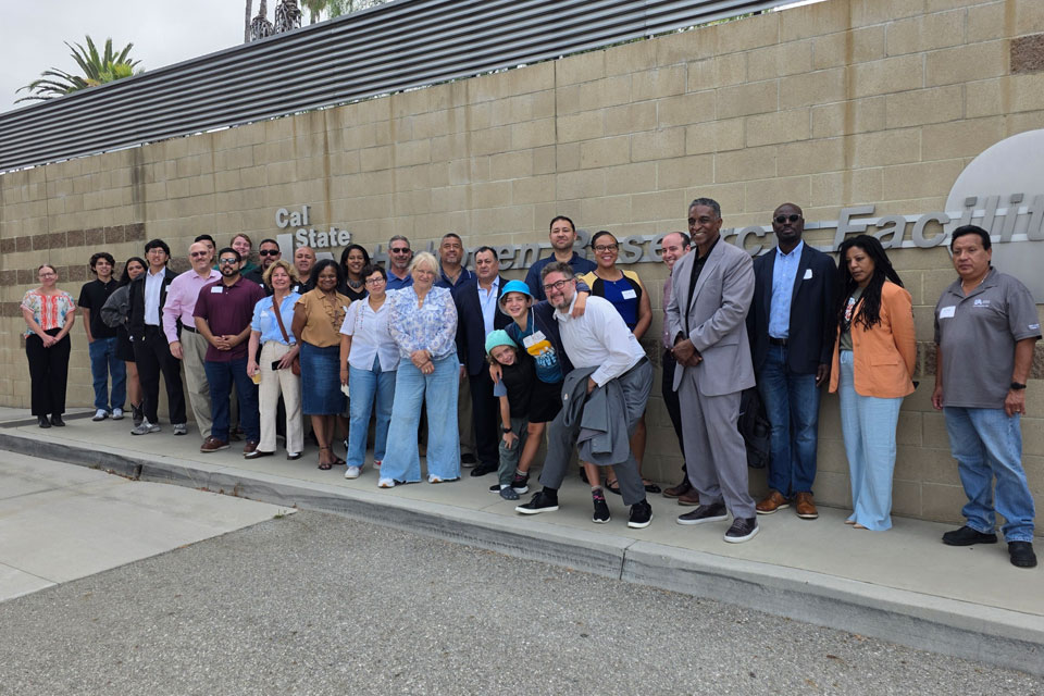group photo at the H2 station