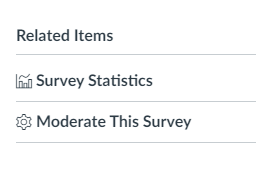 Canvas Survey Statistics and Moderate this Survey Image