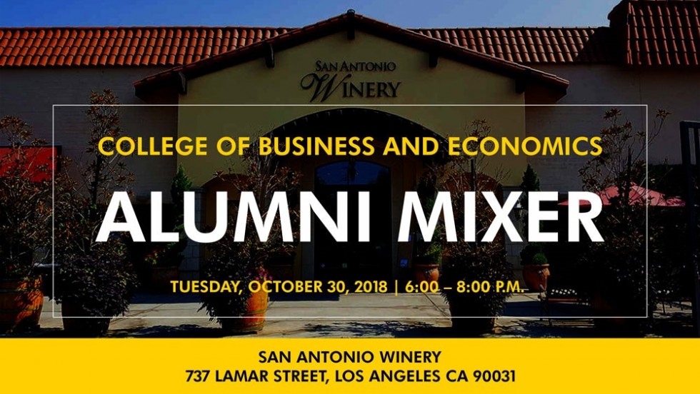 San Antonio Winery Alumni Mixer Flyer