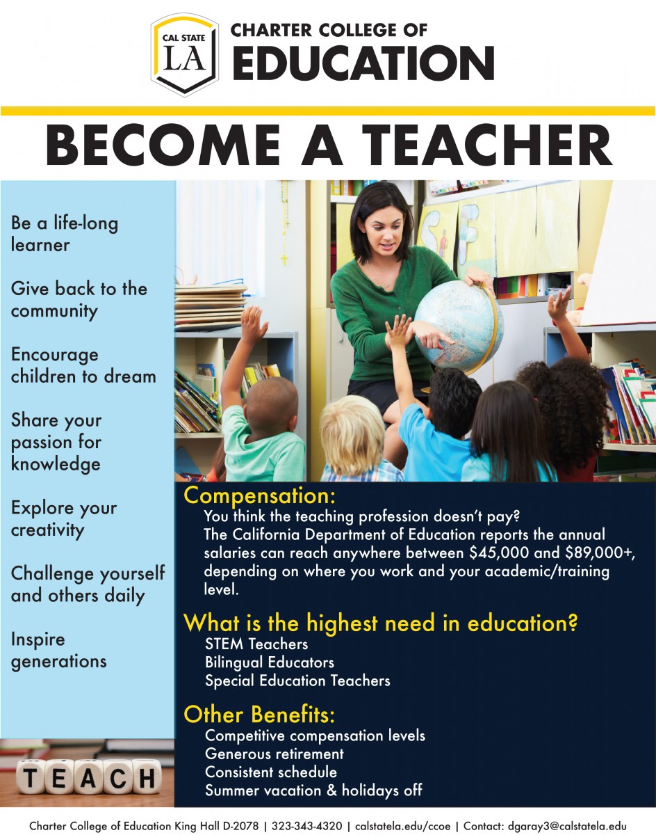 ccoe become a teacher flyer