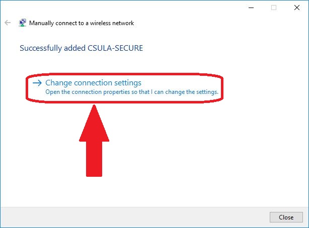 WiFi Settings Change connection settings