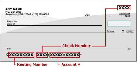 Sample of a Void Check