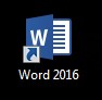 Icon Microsoft Word 2016