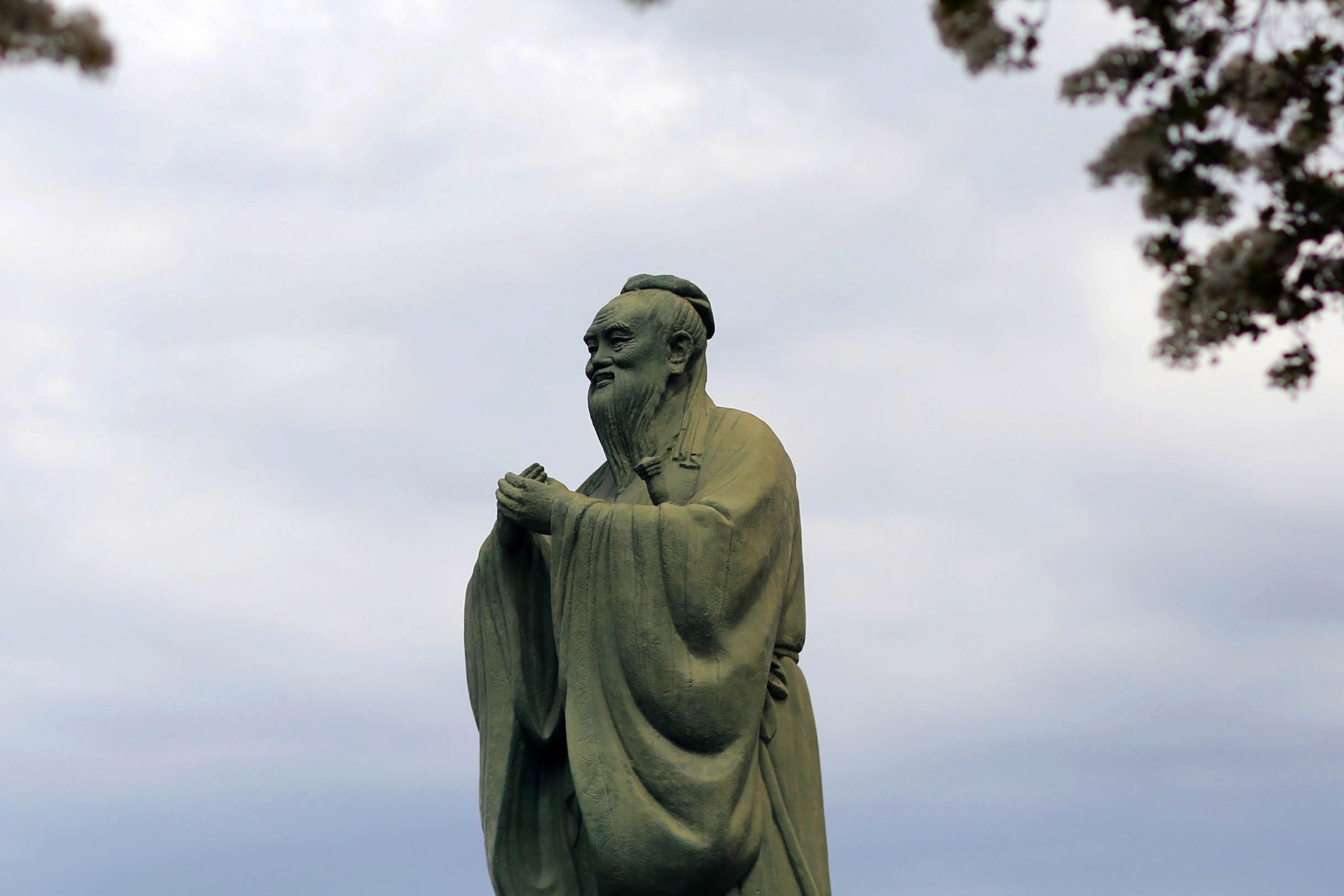 A statue of Confucius.