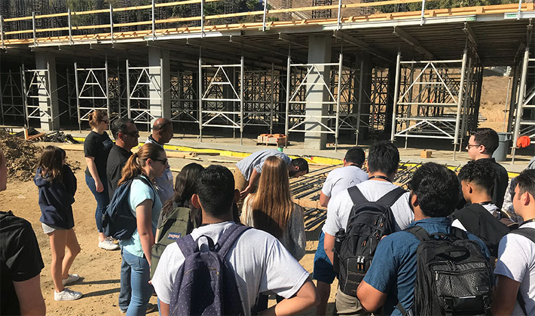 Construction of new student housing units on campus as of November 2019.