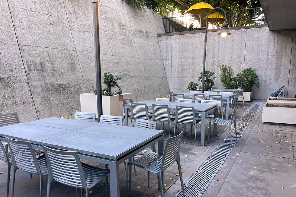 Community Room Floor outside patio