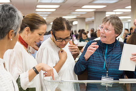 Scholars visiting the Mesoamerican Symposium.