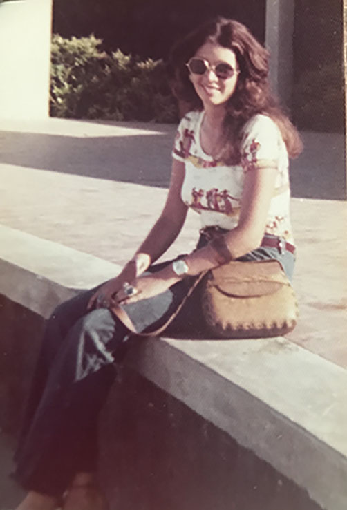 Cynthia Ruiz during college