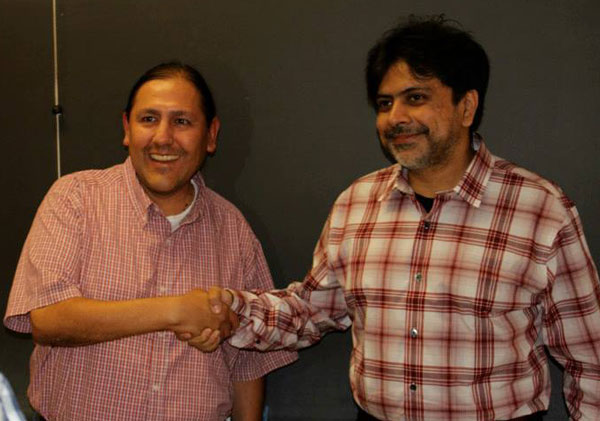 David Reyes meeting author Brando Skyhorse