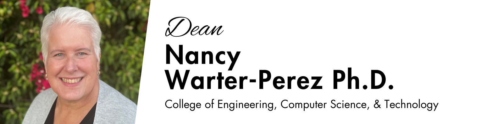 Dean Nancy Warter-Perez banner