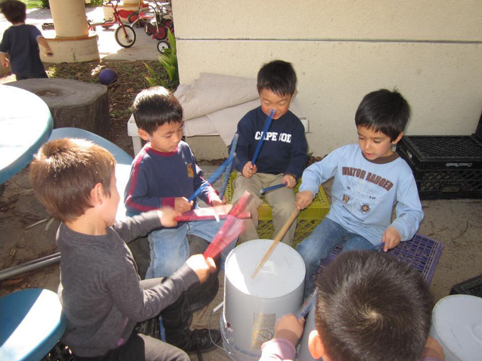 Picture of Children in a Drum Circle