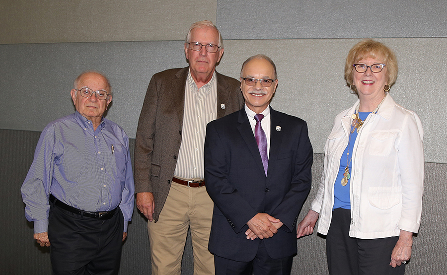 Stanley Burstein, John Cleman, President William Covino, Dorothy Keane at 2016 fall Luncheon