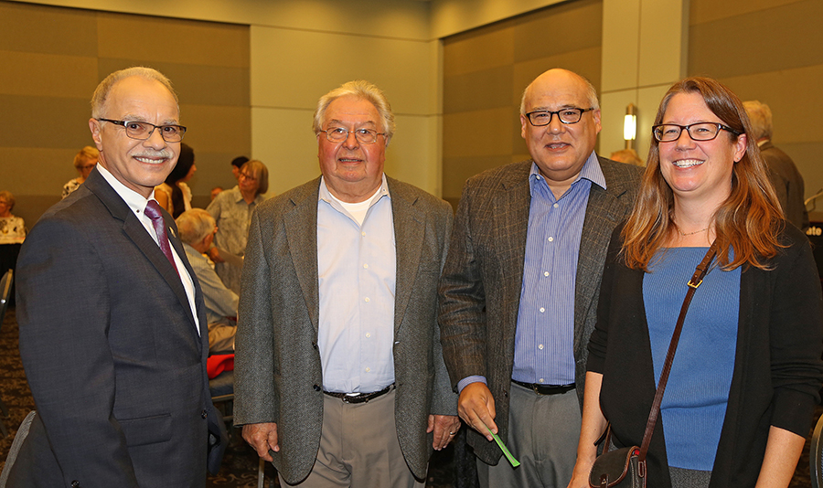 President William Covino, Joe Casanova, Jim Garrett, Alison McCurdy at 2016 Fall Luncheon