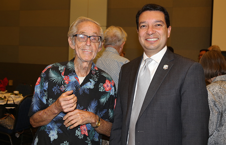 Don Dewey, Carlos Rodriguez at fall 2016 Luncheon