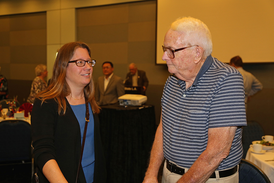 Alison McCurdy, Dick Keyes at Fall 2016 Luncheon