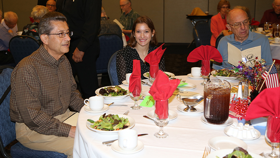 Dimitri Margaziotis, Erin Uhlfelder, Bill Taylor at Fall 2016 Fall LUncheon