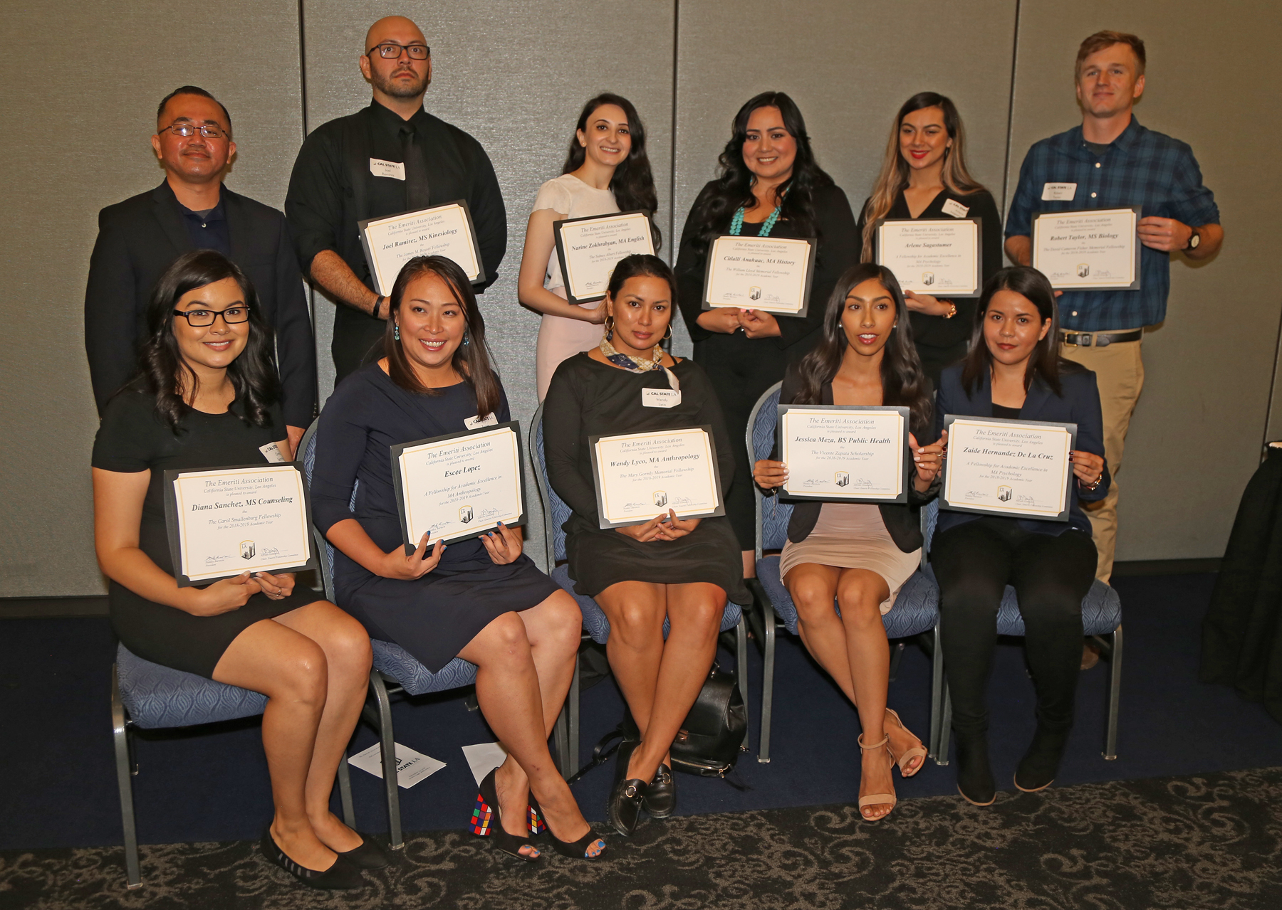 Student award recipients - 2018 Emeriti Fellows