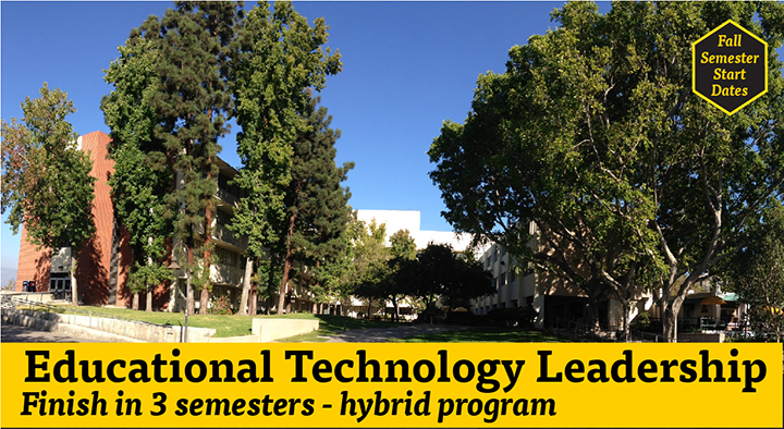 Educational Technology Leadership - finish your MA in 3 semesters in a hybrid program