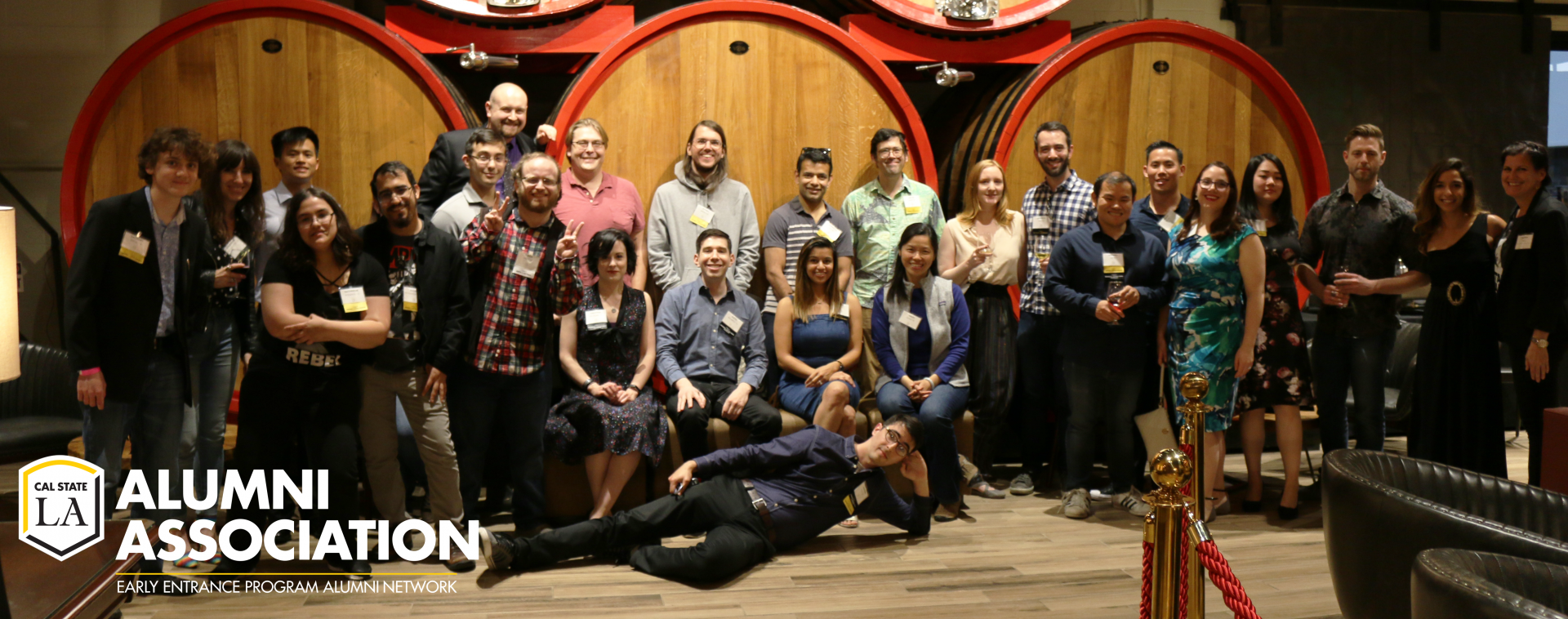 EEPAN Banner with EEP alumni at San Antonio Winery 2019.