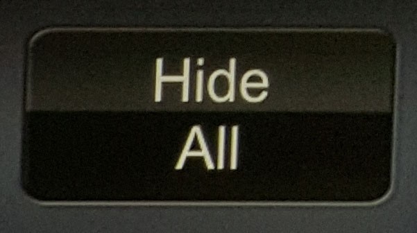 Hide All Button on Touch Panel
