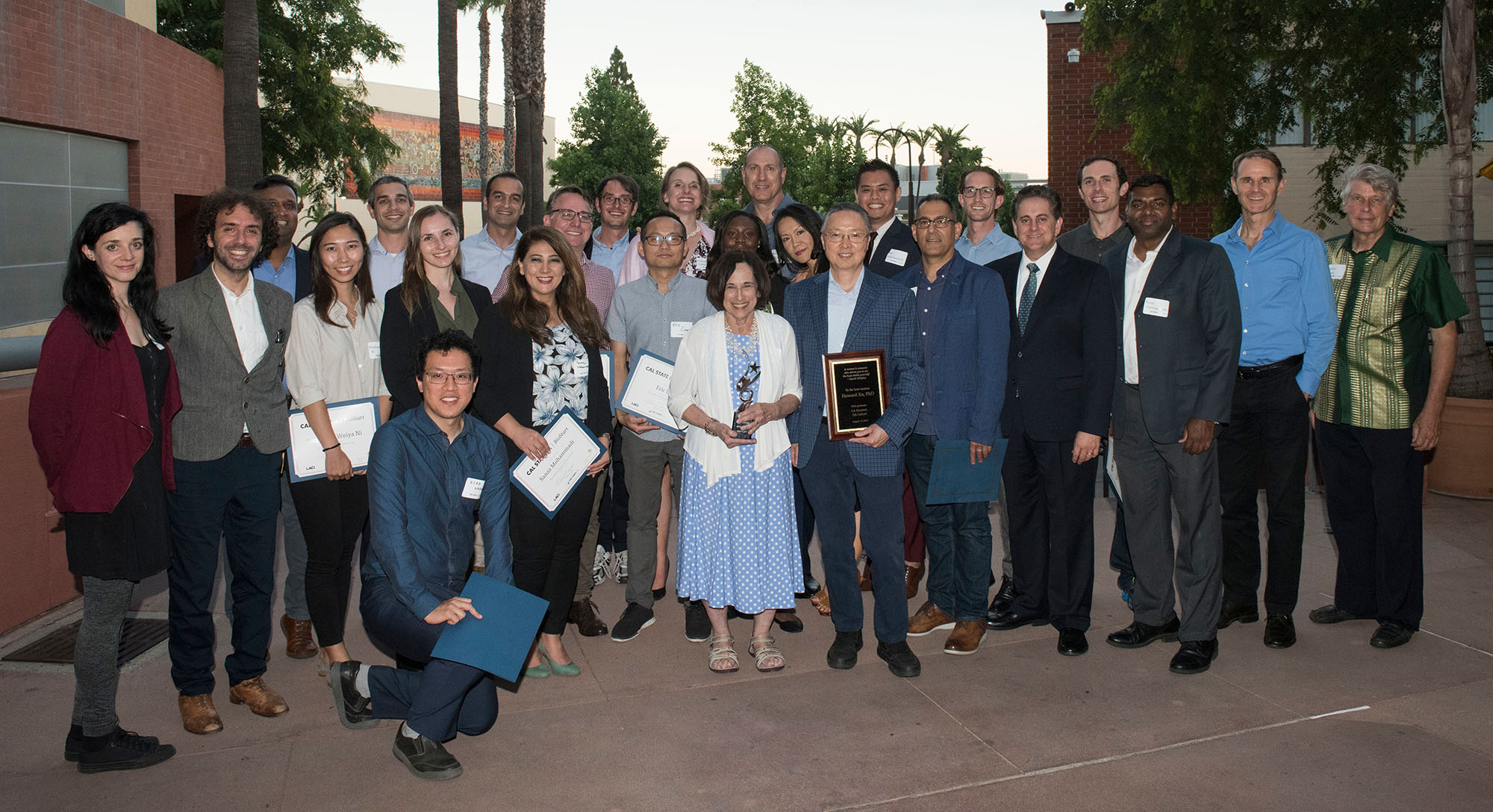 Group of BioStart fellows and officials