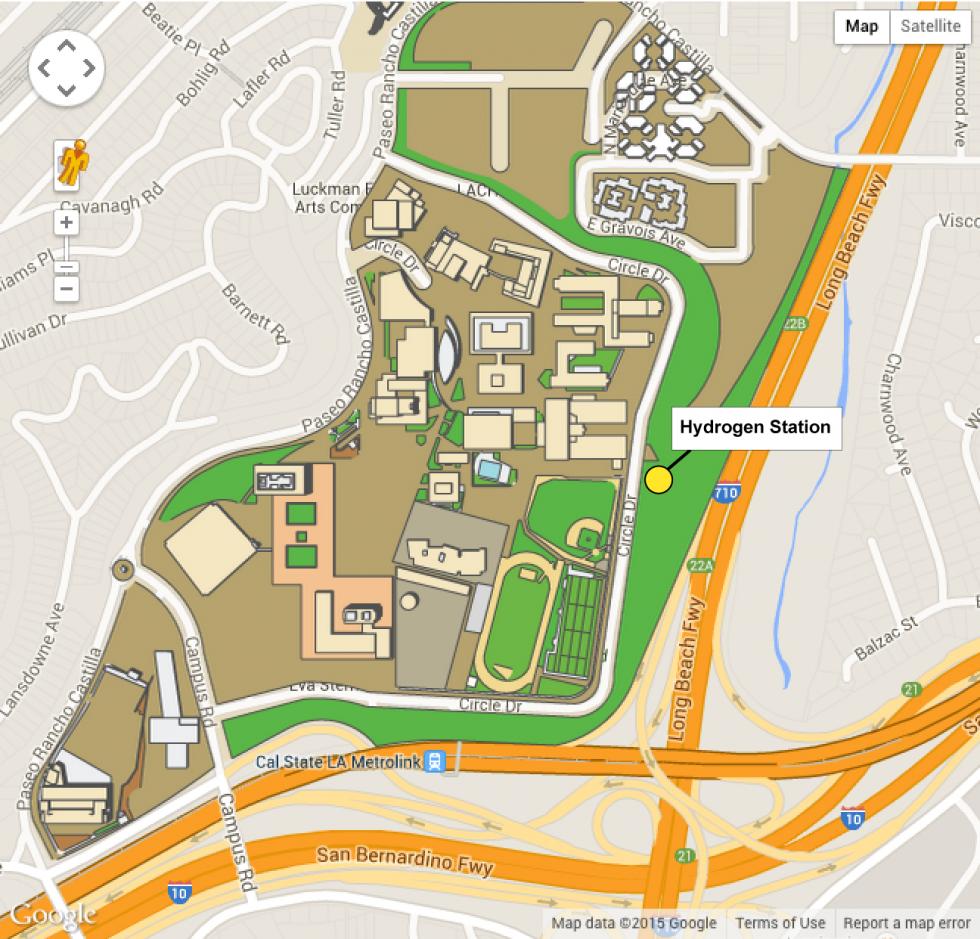 Cal State LA H2 Station Map