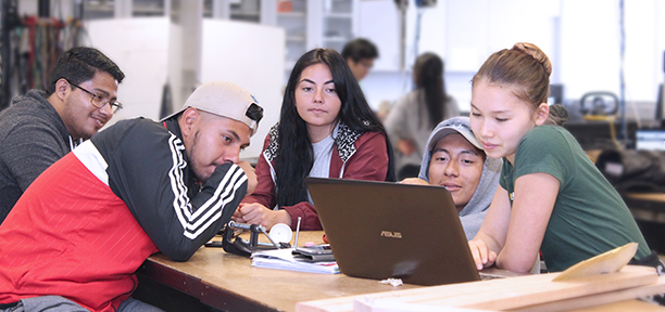Computer Science Students Working Together