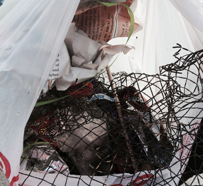 trash picked up at Dockweiler Beach