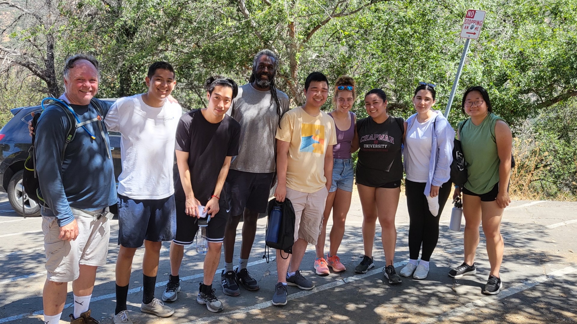 group hiking photo