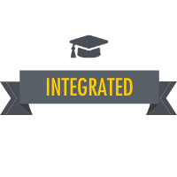 Integrated Degree with Graduation Cap Icon