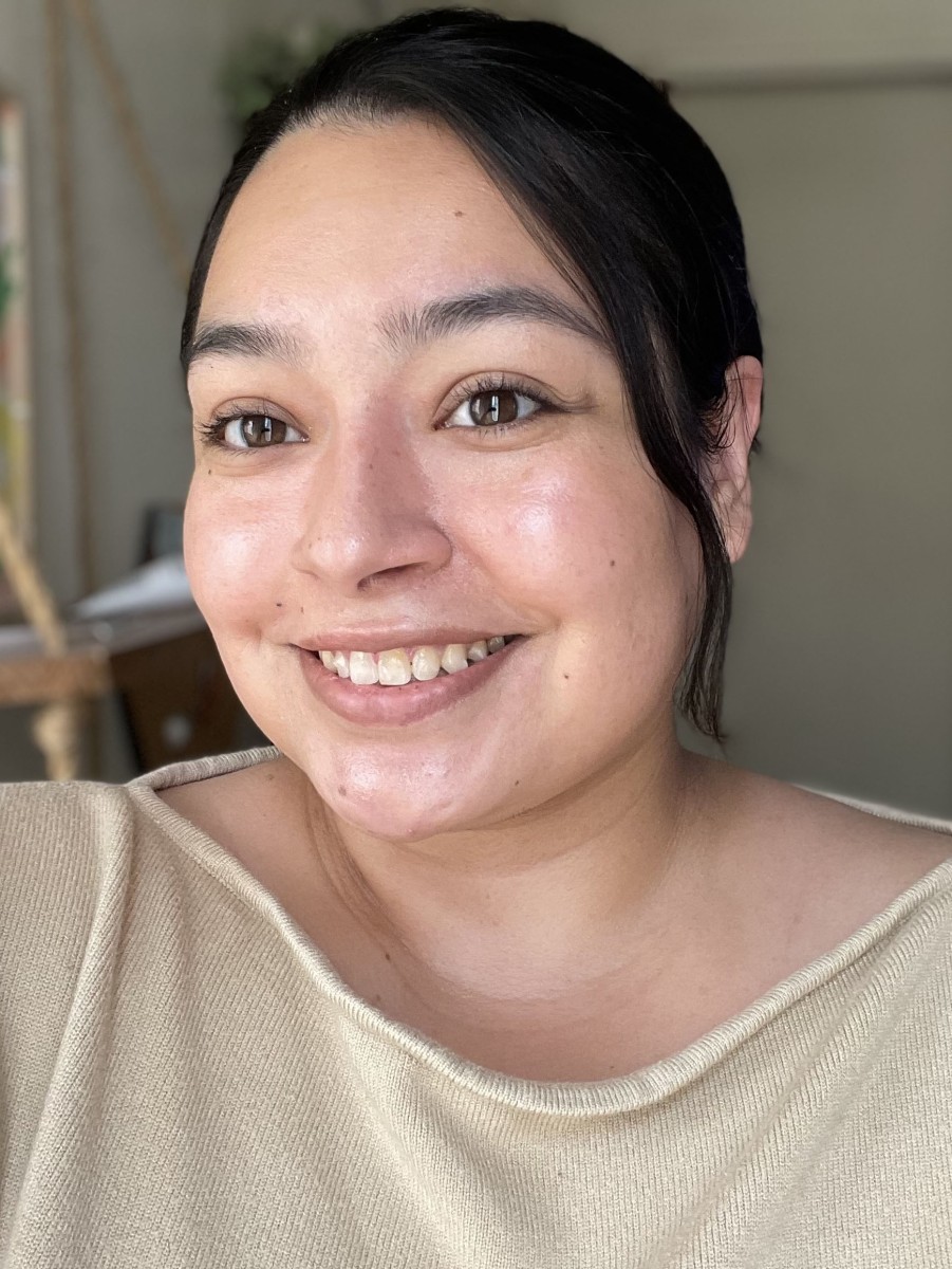 A person smiling.