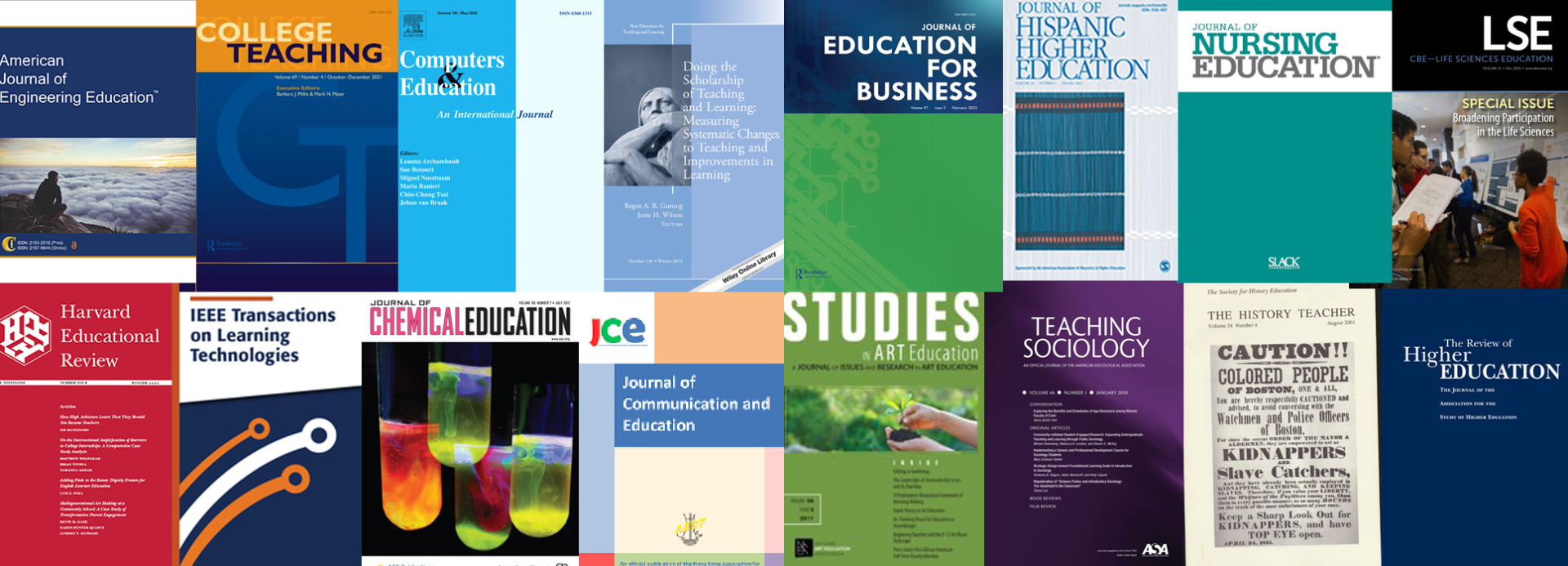 Collage of academic journals