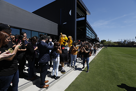 Golden Eagle at the LAFC @ Cal State LA open house.