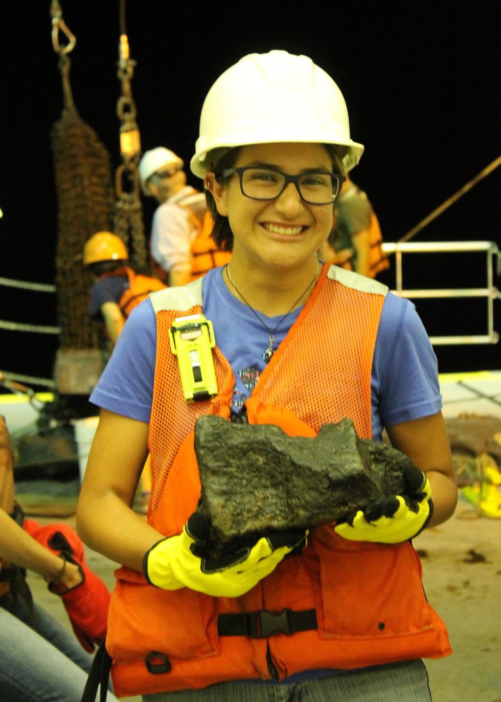 LeAnn with rock