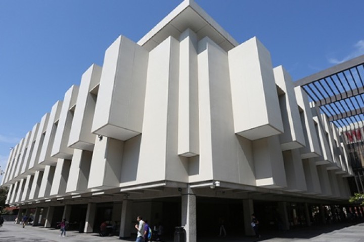 West side of the JFK University Library at Cal State LA