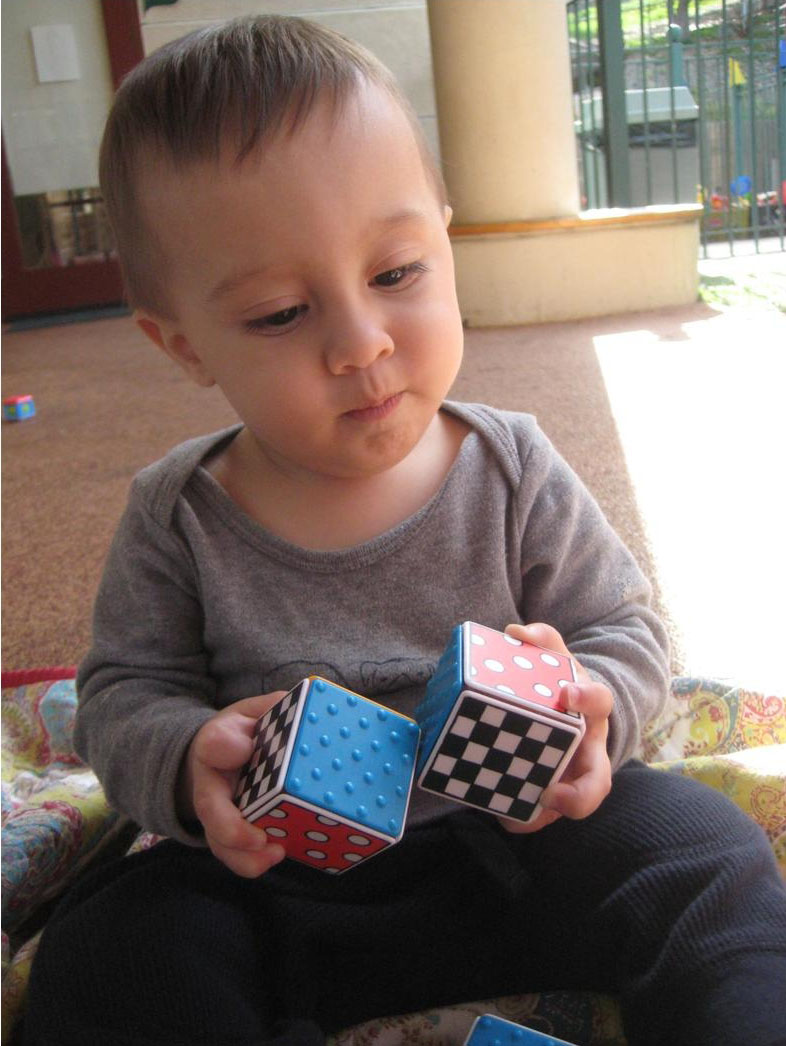 Child Playing with Blocks