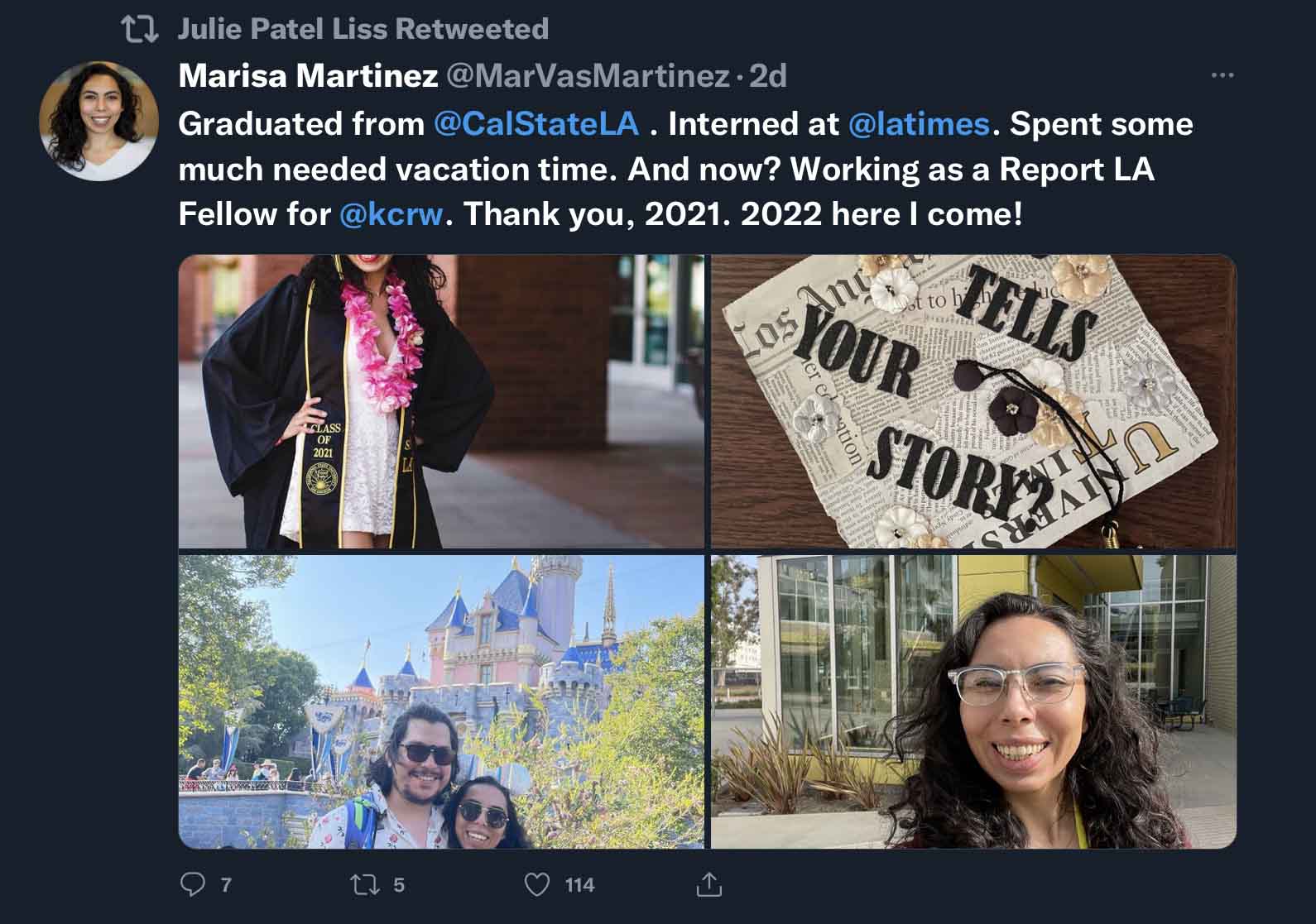 Marisa Martinez Twitter post