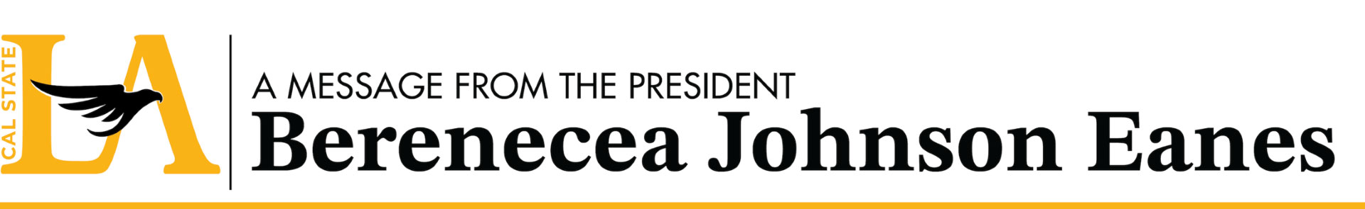 A Message from President Berenecea Johnson Eanes