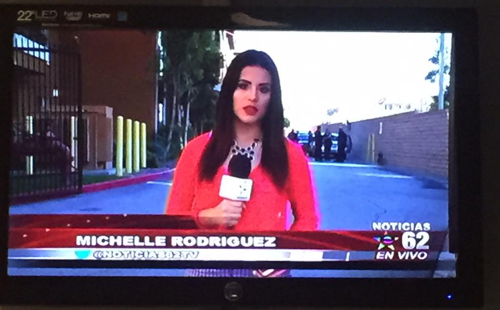 This screen shot is from the double murder-suicide at Earl Wayne's apartment in La Brea by The Grove in December: