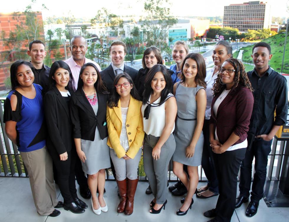 Students who attended Miriam Ortiz's "Campus2Career Internship Placement" presentation.