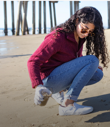 Hands in the sand