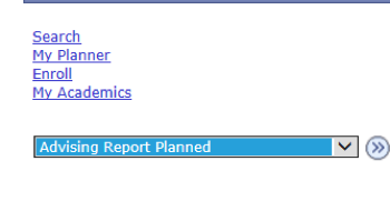 View Advising Report Planned button