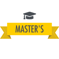 Master's Degree with Graduation Cap Icon