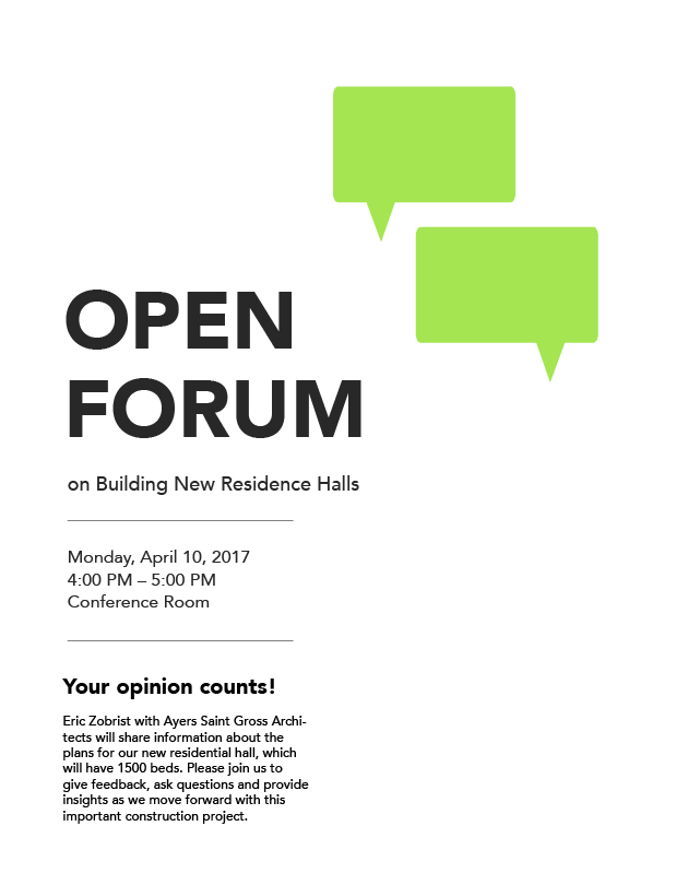 Open Forum Flyer