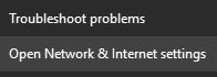 Open Network & Internet settings picture text